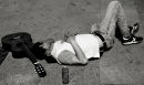 Nap in Plaza Santa Ana